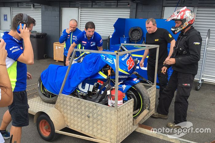 Accidente de  Maverick Viñales, Team Suzuki MotoGP