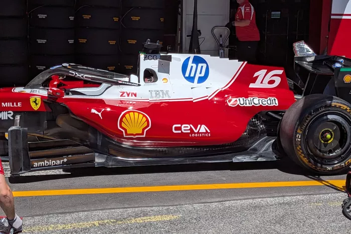 Ferrari car tech detail