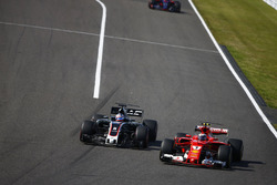 Ромен Грожан, Haas F1 Team VF-17, Кімі Райкконен, Ferrari SF70H