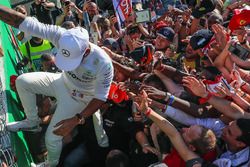 Ganador, Lewis Hamilton, Mercedes AMG F1 celebra