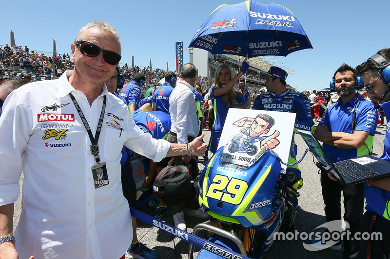 Kevin Schwantz, Alex Rins, Team Suzuki MotoGP get well soon