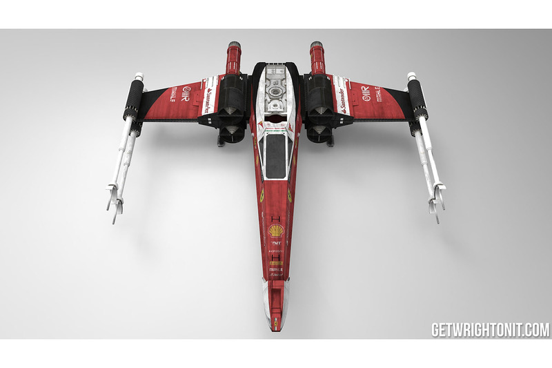 X-Wing in Ferrari-design
