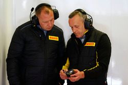 Técnicos de Pirelli en el trabajo