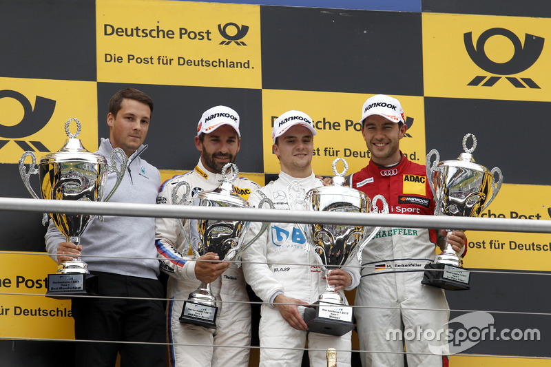 Podium: Race winner Lucas Auer, Mercedes-AMG Team HWA, Mercedes-AMG C63 DTM, second place Timo Glock