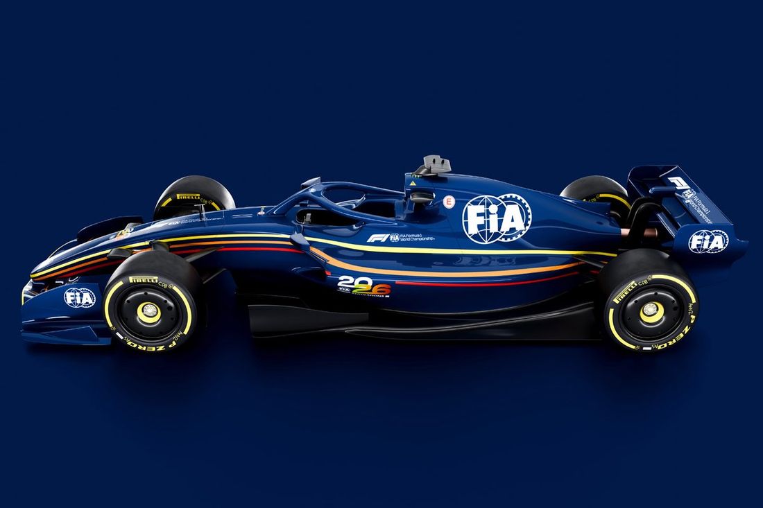 Renders del coche de F1 2026 de la FIA