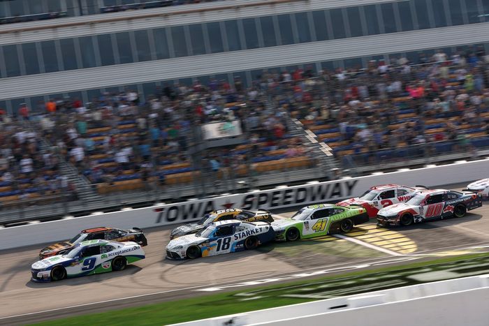 Ross Chastain, Chevrolet, William Sawalich, Joe Gibbs Racing Toyota, Sam Mayer, Haas Factory Team Ford