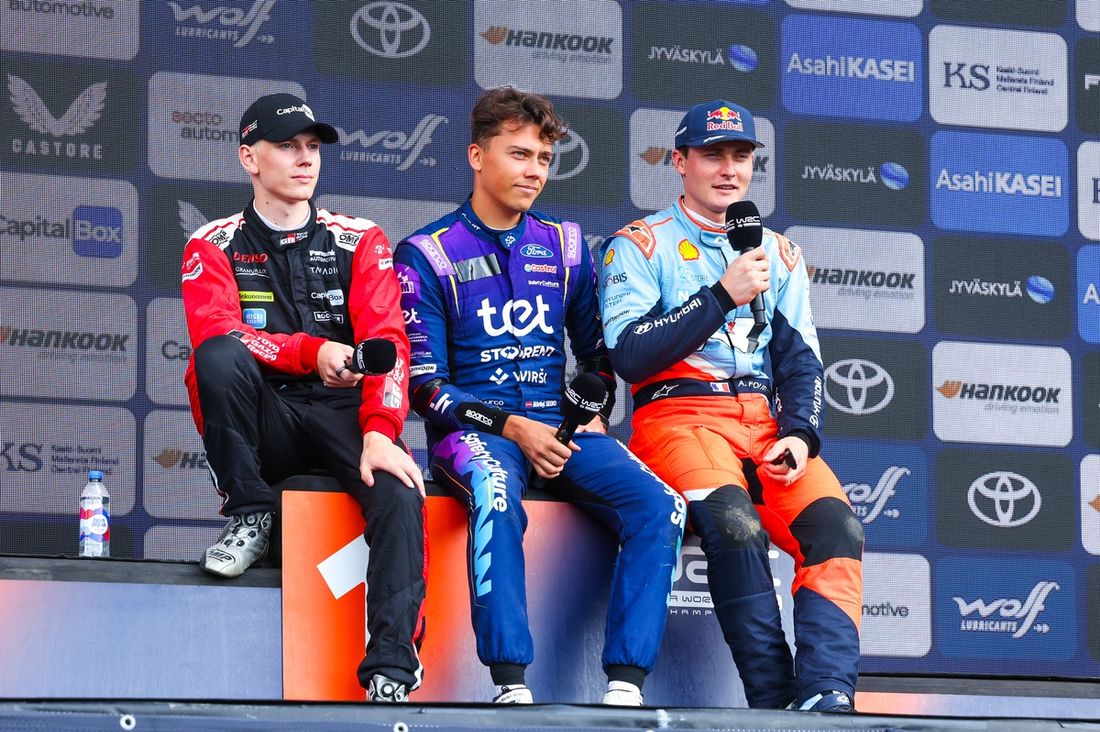 Sami Pajari, Toyota Gazoo Racing WRT, Elfyn Evans, Toyota Gazoo Racing WRT, Adrien Fourmaux, Hyundai World Rally Team
