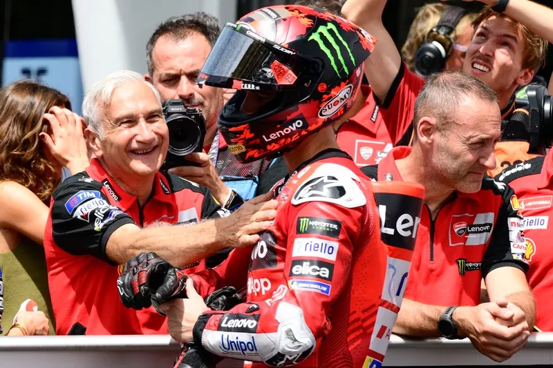 Francesco Bagnaia, Ducati Team, Davide Tardozzi, Ducati Team Manager