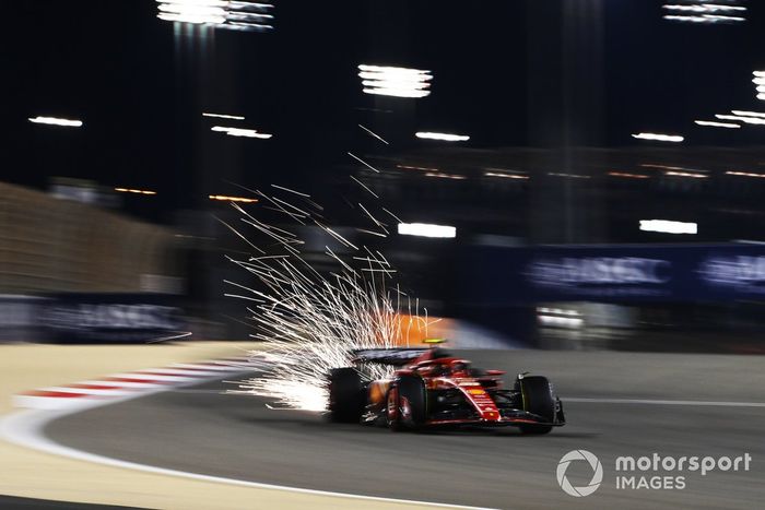 Carlos Sainz y el Ferrari SF-24 echan chispas