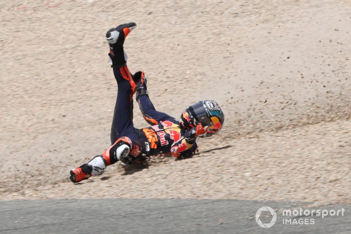 Dani Pedrosa, caída del Red Bull KTM Factory Racing