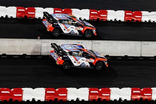 Thierry Neuville, Martijn Wydaeghe, Hyundai World Rally Team Hyundai i20 N Rally1, Otto Tänak, Martin Järveoja, Hyundai World Rally Team Hyundai i20 N Rally1.