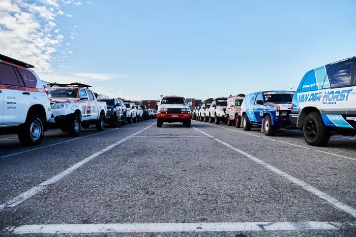 Embarque del Dakar 2021 en Marsella