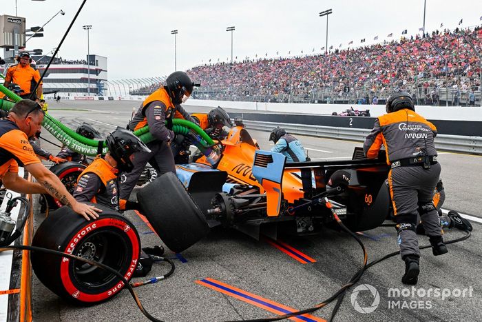 Alexander Rossi, parada en boxes de Arrow McLaren Chevrolet