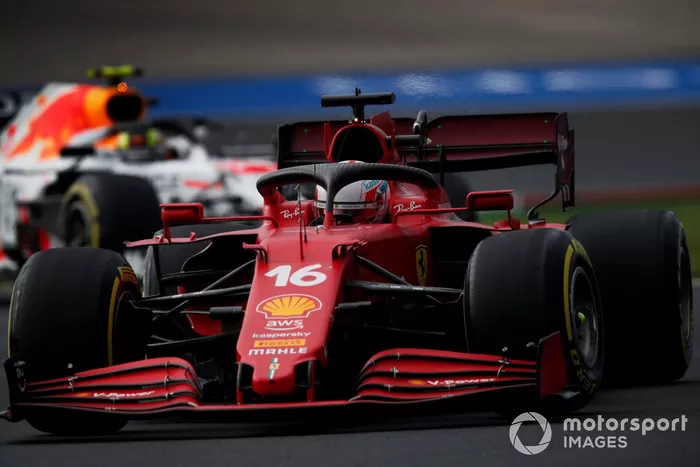 Charles Leclerc, Ferrari SF21, Sergio Pérez, Red Bull Racing RB16B