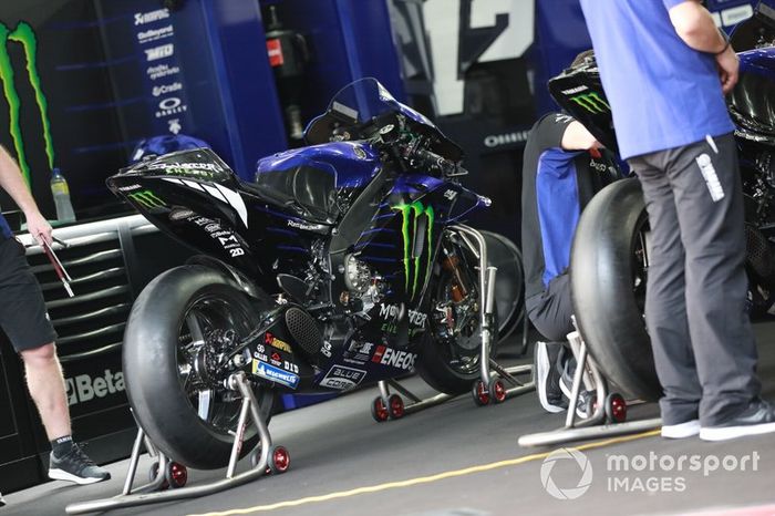 La moto de Maverick Vinales, Yamaha Factory Racing
