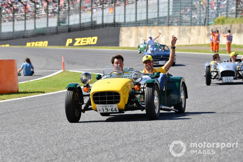 Carlos Sainz Jr., Renault Sport F1 Team lors de la parade des pilotes