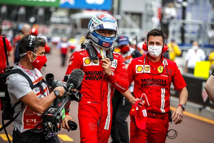 Ganador de la pole Charles Leclerc, Ferrari