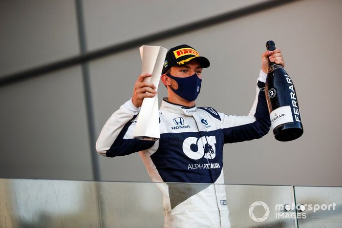 Podio: tercer lugar Pierre Gasly, AlphaTauri