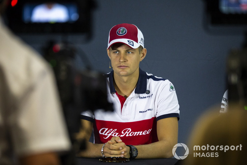 Marcus Ericsson, Sauber in press conference