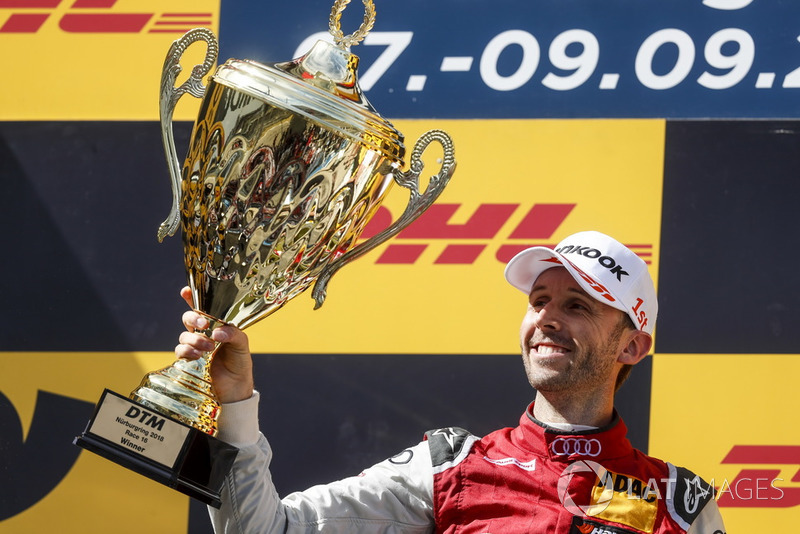 Podium: Race winner René Rast, Audi Sport Team Rosberg