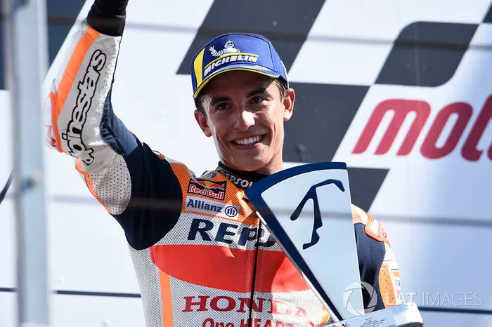 Podio: segundo clasificado Marc Marquez, Repsol Honda Team