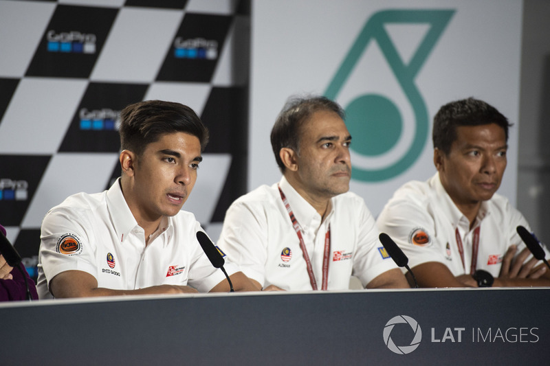 Malaysia Minister of Youth and Sport, YB Tuan Syed Saddiq Syed Abdul Rahman, Chairman Sepang International Circuit, Tan Sri Azman Yahya, and CEO Sepang International Circuit, Dato' Razlan Razali