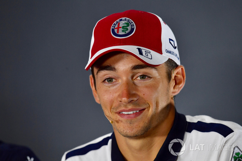 Charles Leclerc, Sauber F1 Team in the Press Conference