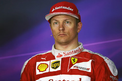 Kimi Räikkönen, Ferrari lors de la conférence de presse