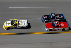 Grant Enfinger, GMS Racing Chevrolet, Timothy Peters, Red Horse Racing Toyota, William Byron, Kyle Busch Motorsports Toyota
