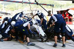Felipe Massa, Williams FW38, beim Boxenstopp-Training