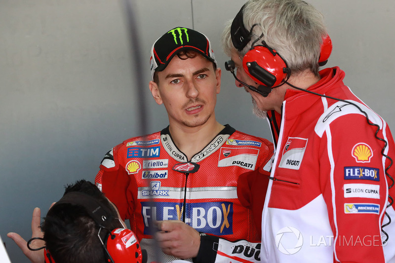 Jorge Lorenzo, Ducati Team, mit Gigi Dall'Igna, Ducati Team General Manager