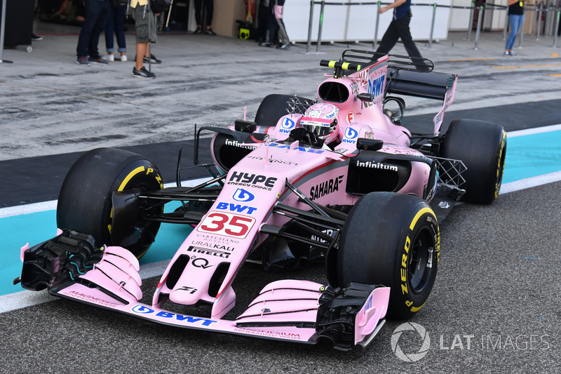 Sensores en el coche de Nikita Mazepin, Sahara Force India VJM10