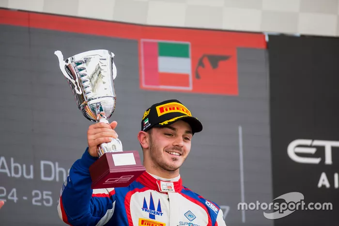Podium: race winner Dorian Boccolacci, Trident