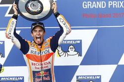 Podium : le vainqueur Marc Marquez, Repsol Honda Team