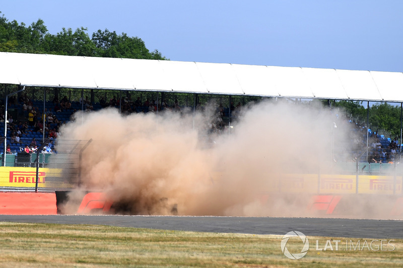 El accidente de Brendon Hartley, Scuderia Toro Rosso STR13