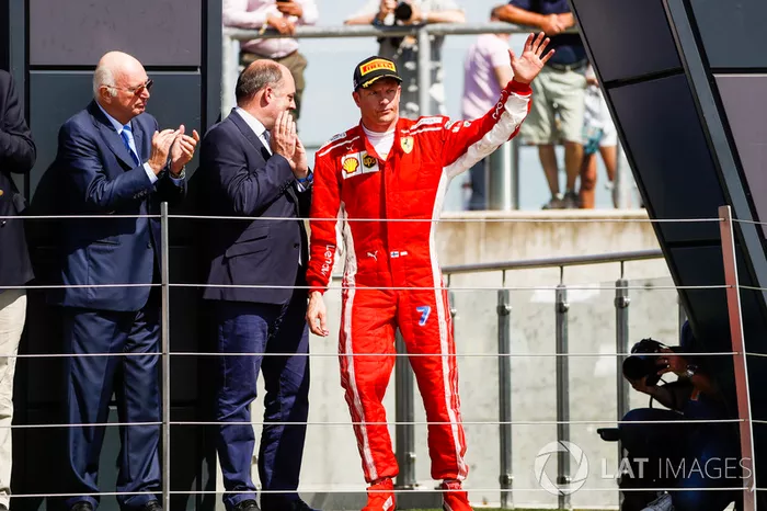 Podium: Kimi Raikkonen, Ferrari