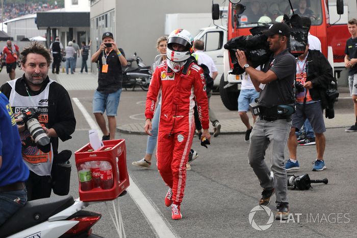 Sebastian Vettel, Ferrari tras su accidente 