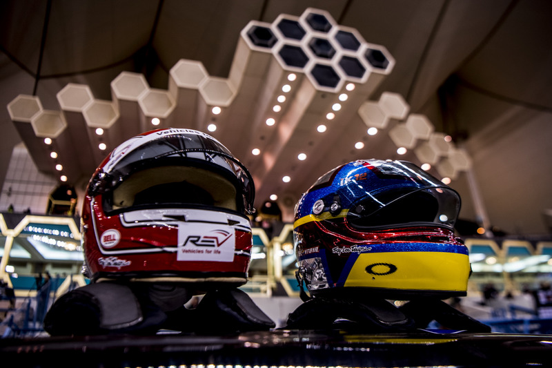 The Team Latin America helmets