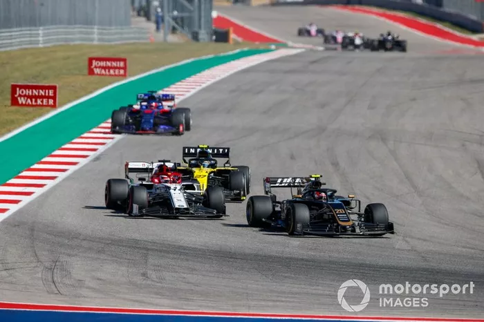 Kevin Magnussen, Haas VF-19, Kimi Raikkonen, Alfa Romeo Racing C38, Nico Hulkenberg, Renault R.S. 19,  Daniil Kvyat, Toro Rosso STR14