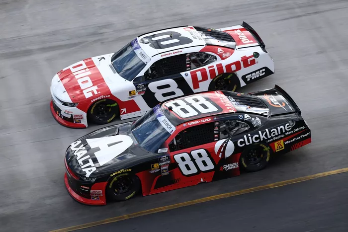 Sammy Smith, JR Motorsprots Chevrolet, Connor Zilisch, JR Motorsports Chevrolet