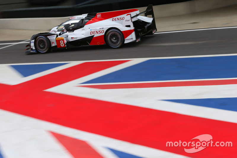 #8 Toyota Gazoo Racing Toyota TS050: Sebastien Buemi, Kazuki Nakajima, Fernando Alonso, in the pitlane