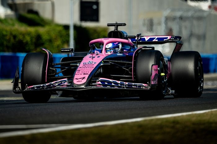 Paul Aron, Alpine, pruebas Pirelli Hungaroring