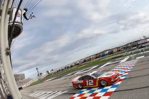 Race winner Ryan Blaney, Team Penske, Ford Mustang BodyArmor