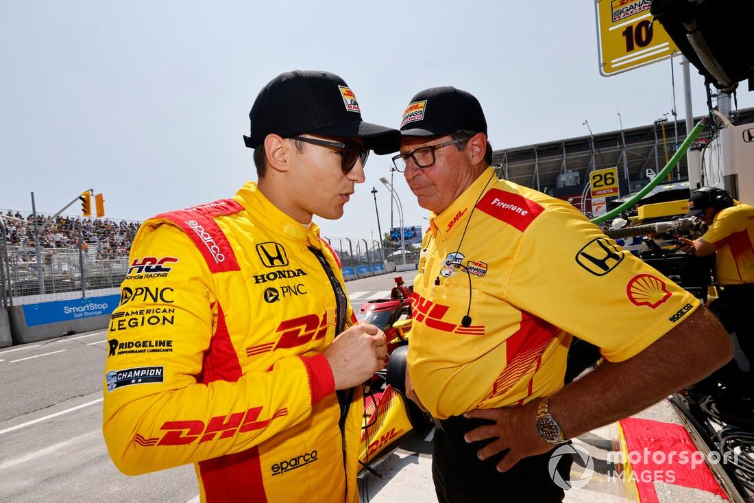 Alex Palou, Chip Ganassi Racing Honda, Ricky Davis