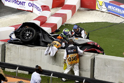 Choque de Pascal Wehrlein y Felipe Massa en el Polaris Slingshot SLR