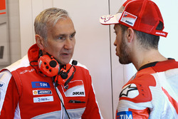 Andrea Dovizioso, Ducati Team, Davide Tardozzi, Ducati Team Director del equipo