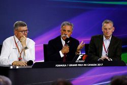 Conferencia de prensa: Ross Brawn, Managing Director de Motorsports, FOM, Chase Carey presidente de 