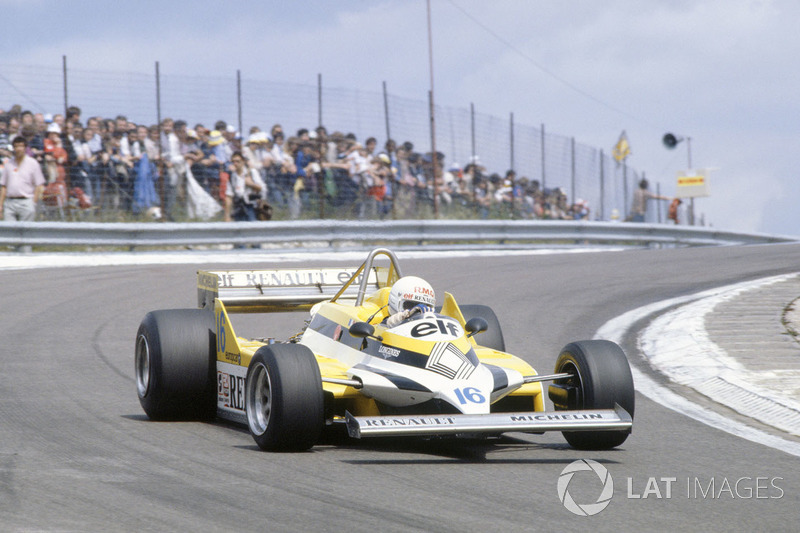 13º René Arnoux, Renault RE30, Dijon 1981. Tiempo: 1:05.950