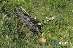 The site of Nicky Hayden's cycling accident with a motorist