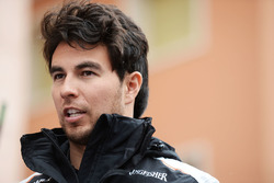 Sergio Perez, Sahara Force India F1 nella sfilata dei piloti